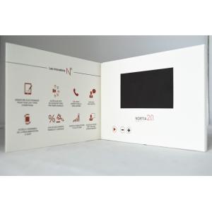 10.1 Inch Invitation Video Card , Coating Paper Digital Video Brochure