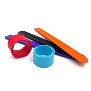 China Customized Silicone Slap Wristbands For Advertising Personalized Silicone Bracelet Promoting Business Event Wristband on sale