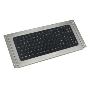 119 keys IP67 silicone industrial keyboard, USB black desktop keyboard