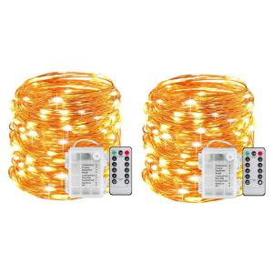 Cheap Fairy Lights Battery Operated 10M 100LED String Lights Remote Control Timer Twinkle String 8 Modes 16.4 Feet Firefly Xma for sale