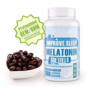 Melatonin softgel/tabelt/capsule Melatonin Softgel for Sleep Improvement
