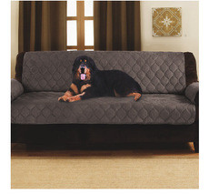 Dark Brown Waterproof Memory Foam Dog Bed 2 Sizes Double Sofa Bed Protector