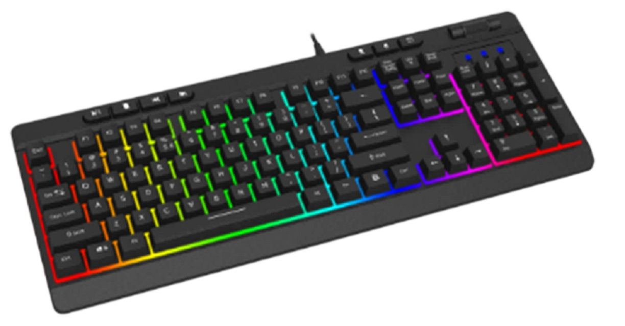Cheap RGB Backlit Mechanical Gaming Keyboard, 104-Key, FN Function, High Keycap Gap Lighting, 10M Click Life, 1.5M Cable for sale