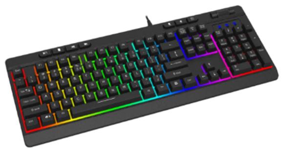 RGB Backlit Mechanical Gaming Keyboard, 104-Key, FN Function, High Keycap Gap