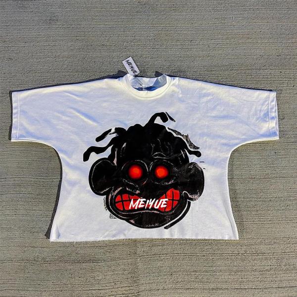 Quality Custom Digital Print Tee Cropped Raw Hem Plus Size Mens Drop Shoulder Thick T Shirts Oversized Tshirt Heavy Cotton T Shirts wholesale