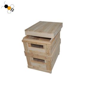 Cheap 32cm 10 Frames Two Layer Beekeeping Fir Wood Beehive for sale