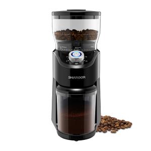 Cheap 14 Adjustable Conical Burr Coffee Grinder Espresso Extensive Grind Settings for sale