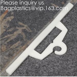 China Custom Logo Printing EVA Garment Underwear Clothes Packaging Transparent Button Pvc Soft Plastic Hanger Hook Bag Package on sale
