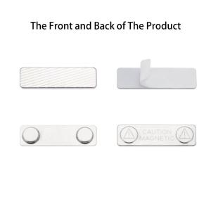 Strong ABS Magnetic Name Badge Holders with Steel Back Plate Fastener and 3M