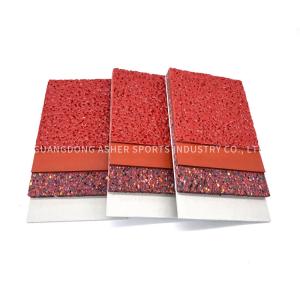 Semi Prefabricated Eco Friendly Gym Flooring , Flexibile Shock Absorbing Tiles