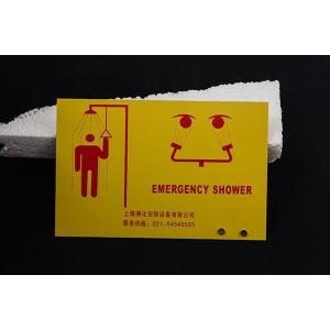 China ABS Plastic Luminous Identification Plate For Emergency Shower on sale