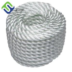 High Breaking Load 100% Polyamide Fiber 3 Strand Twisted Nylon Rope For Marine Using