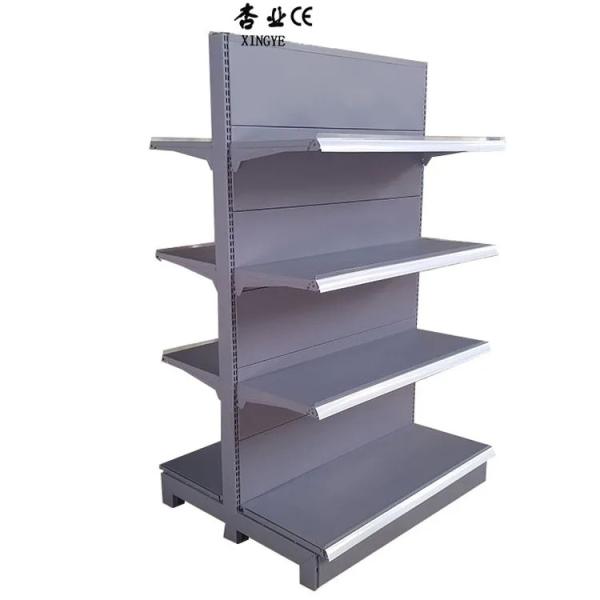 Factory Custom Size Color logo convenience store shelving supermarket store