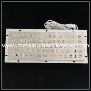 Cheap 68 Key Stainless Steel Embedded Numeric Keypad USB Interface With FN Function for sale