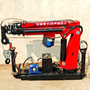 Factory Priced Mini Pickup Truck Crane 1 Ton 2 Ton 3 Ton with Cable Winch for