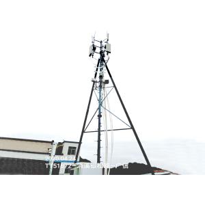 Iso9001 Self Supporting Tripod Rooftop Cell Tower 15m Tv Transmitter Towers