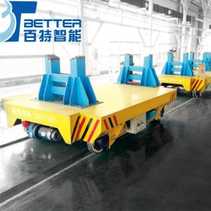 50ton Motorized Rail Transfer Table Track Bogie Carrier