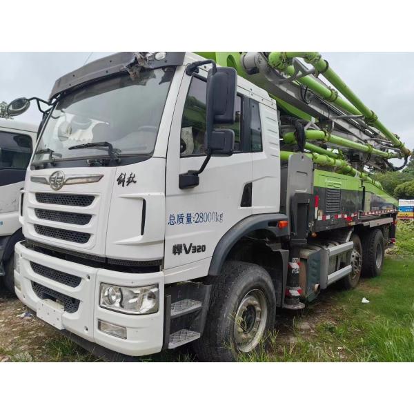 Quality 43 M 2021 Used Concrete Pump Truck with Parts and Vibrating Amplitude of 2.6mm wholesale