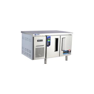 China Counter Chiller Stainless Steel 2-Door Undercounter Refrigerator with Cooling System on sale