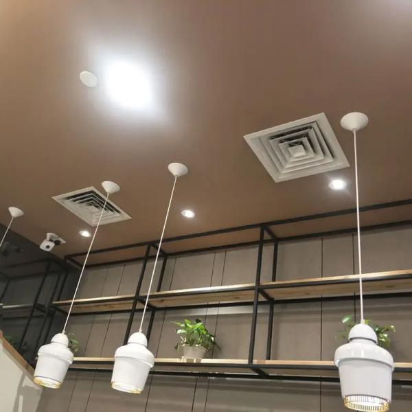 Quality Square Aluminum 1100 Ceiling Air Diffuser Fireproof Bake Surface Finished wholesale