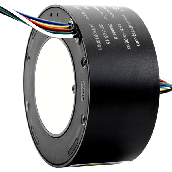 Quality 60mm ID Through Hole Slip Ring of 6 Circuits Transmitting 15A Per Wire wholesale