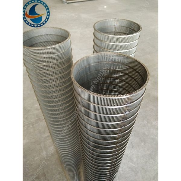 Reverse Industrial Wedge Wire Screen , From Inside To Outside Filter Type
