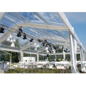 Arabic Style Fire Proof Clear Event Tent Clear Party Tent 15m * 35m With Tables
