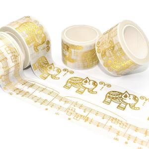 Decoration Masking Adhesive Washi Tape Custom Printed Rose Foil Washi Tape