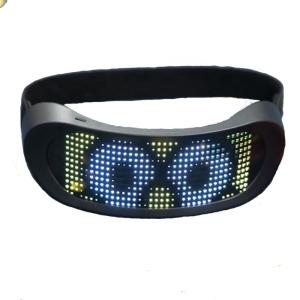 APP Control Programmable Led Glasses Customizable Patterns USB Charging