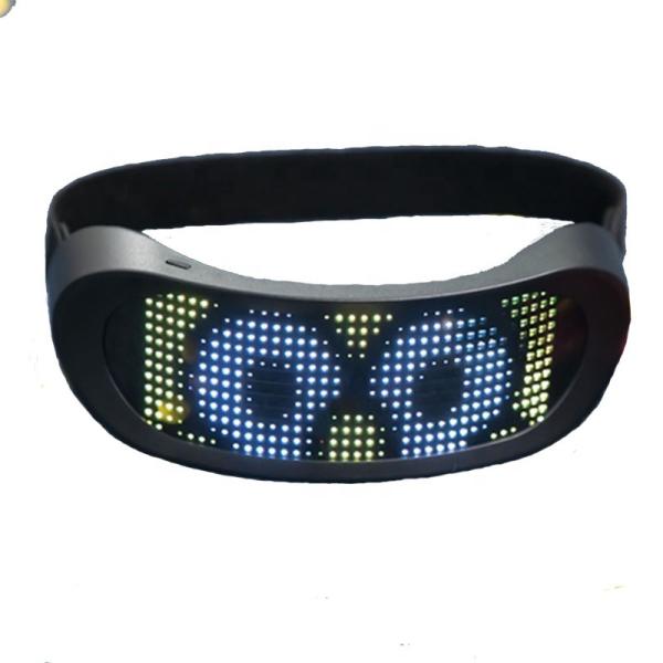 Quality APP Control Programmable Led Glasses Customizable Patterns USB Charging wholesale