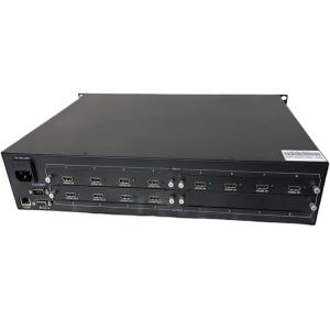 Rack Mountable Video Matrix Switcher With Power Supply AC 100-240V IR Remote