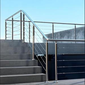 Modern Galvanized Stair Railing with High Durability