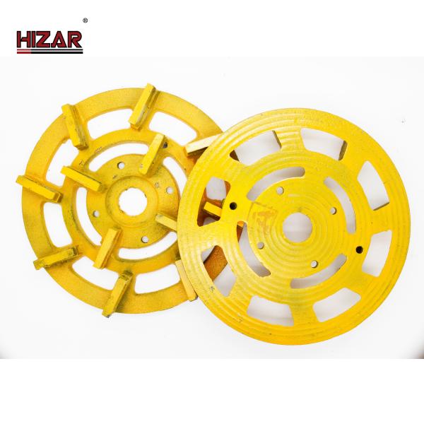 Quality 9'' 23cm No120 Grit Diamond Grinding Cup Wheels Concrete Grinding Disc 20cm Hole wholesale