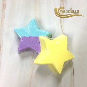 80g Star Shape Custom Bath Bombs / Moisturizing Bubble Fizzy Bath Ball