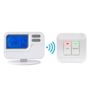 Wireless 7 Day Programmable LCD Screen Room Thermostat For Temperature Control