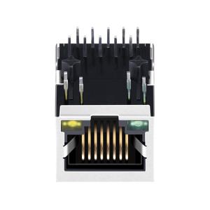 KRU1S041X LF / LA1S109-43 LF Ethernet Modular Jack With 100 / 1000M Magnetic