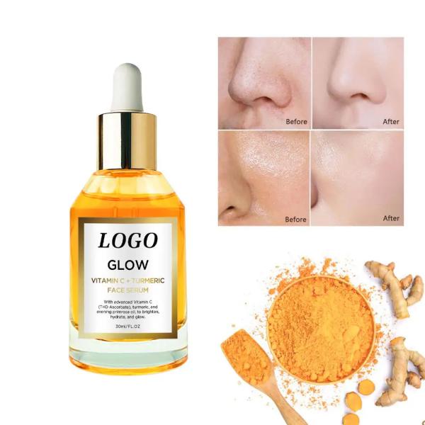 Quality Organic Skin Revitalizer Face Turmeric Serum Ginger Extract Face Brightening Serum wholesale