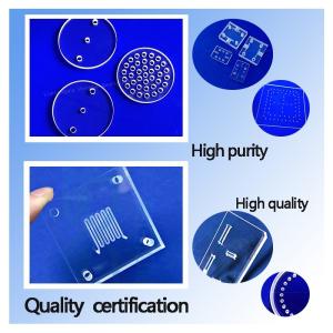 High Purity SIO2>99.99% Fused Quartz Plate with 92% Light Transmittance and ±0