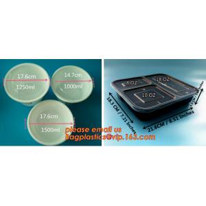 Japanese Packaging Round Disposable Soup Salad Food Container Plastic Microwave