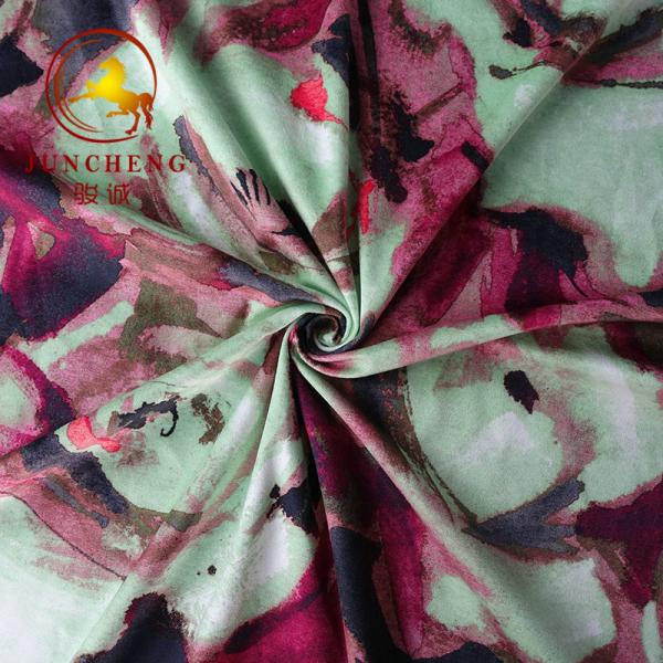 Quality 2019 new paper printing Holland velvet fabric wholesale