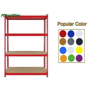 Cheap Fibreboard Deck Boltless Storage Rack Powder Coated 4 Levels For Kitchen for sale