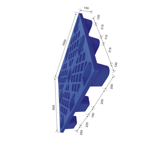 Quality 1000X800 Warehouse Plastic Pallet HDPE Polyethylene 400Kg Dynamic wholesale