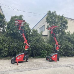 Electric Glass Installation Machine with 90° Flipping Angle Rear Wheel Drive and