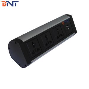aluminum alloy shell with three austrial power interface clamp on desk socket