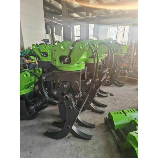 Wood Gripper For 30-35 Ton Excavator Log Grapple CE Certificate Forestry Machine Hydraulic Log Timber Wood Grapple With Rotor Excavator Rotary Grapple