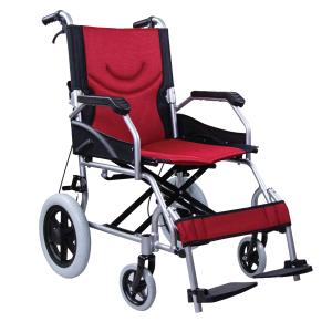 China Small wheels aluminum manual wheelchair model 863LABJ travelling can put in the car on sale