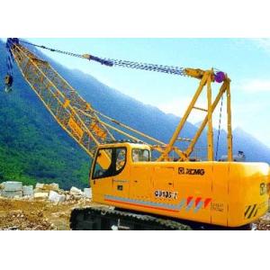 Durable Slewing Lattice Boom Hydraulic Crawler Crane QUY180 Luffing Jib 50t