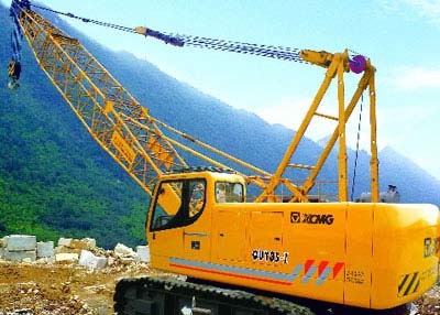 Quality Durable Slewing Lattice Boom Hydraulic Crawler Crane QUY180 Luffing Jib 50t wholesale