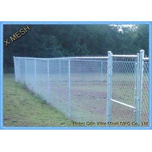 10 Ft 9 gauge chain link security fence Galvanized Commercial System for