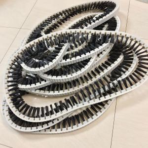 China Toothed Convenyor Belt Brush for Machine Nylon Bristle Brushes Belt Cleaner for Conveyor on sale
